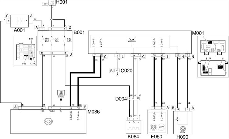 Fiat Panda II Schematy JPG wiring diagrams - Wspomganie kierownicy1.jpg