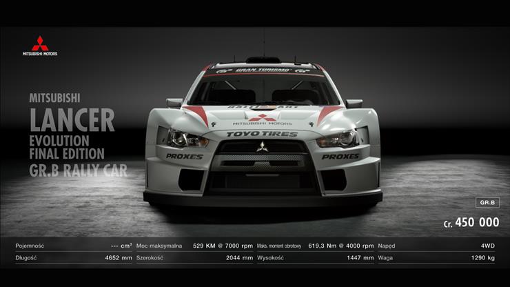 Mitsubishi Motors - Mitsubishi Lancer Evolution Final Edition Gr.B Rally Car Gr.B.png