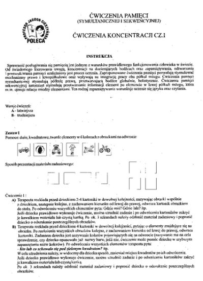Wyd Arson ĆWICZENIA PAMIĘCI- ćwiczenia koncentracji cz.1 - Obraz 002.jpg